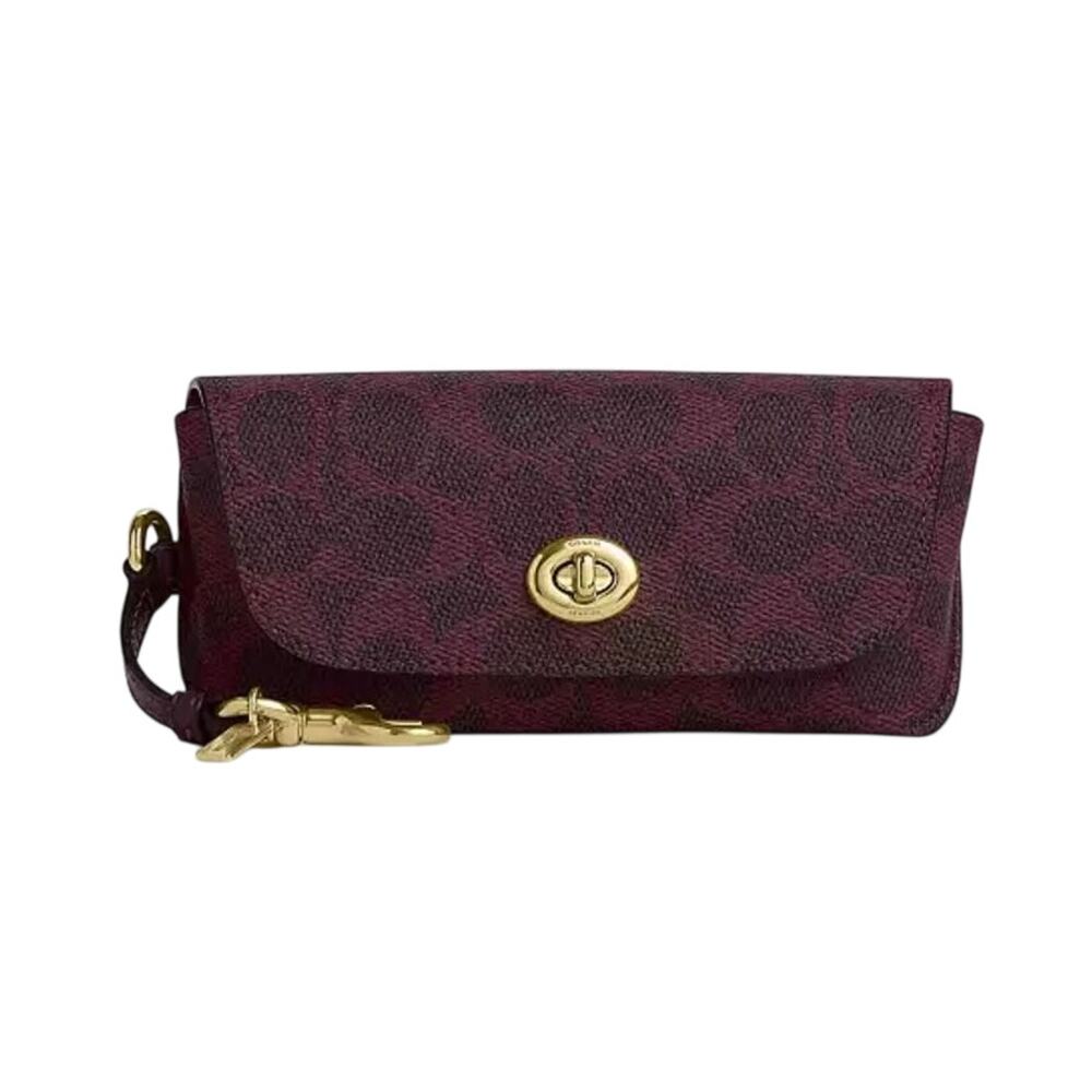 Coach Sunglass Case
In Signature Canvas Black Currant / Gold